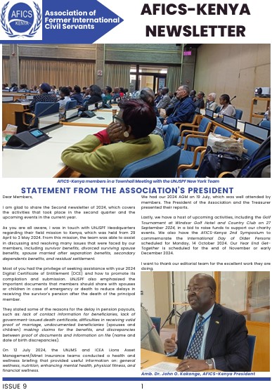 AFICS-Kenya Quarter 2 Newsletter 2024